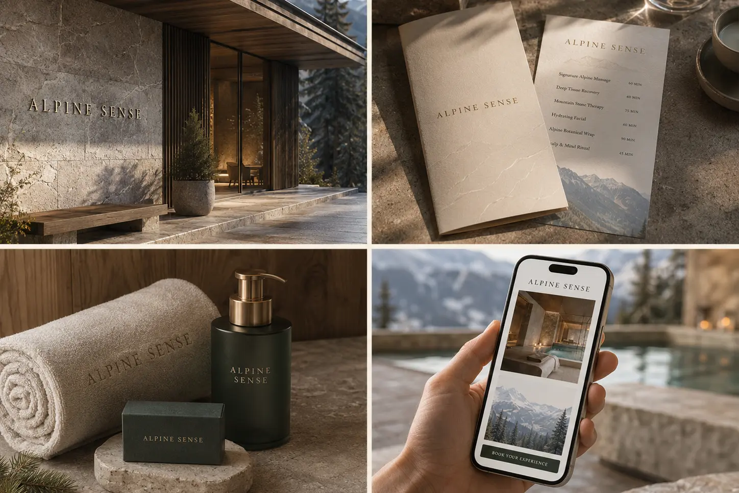 Quatre applications graphiques du projet Alpine Sense Spa