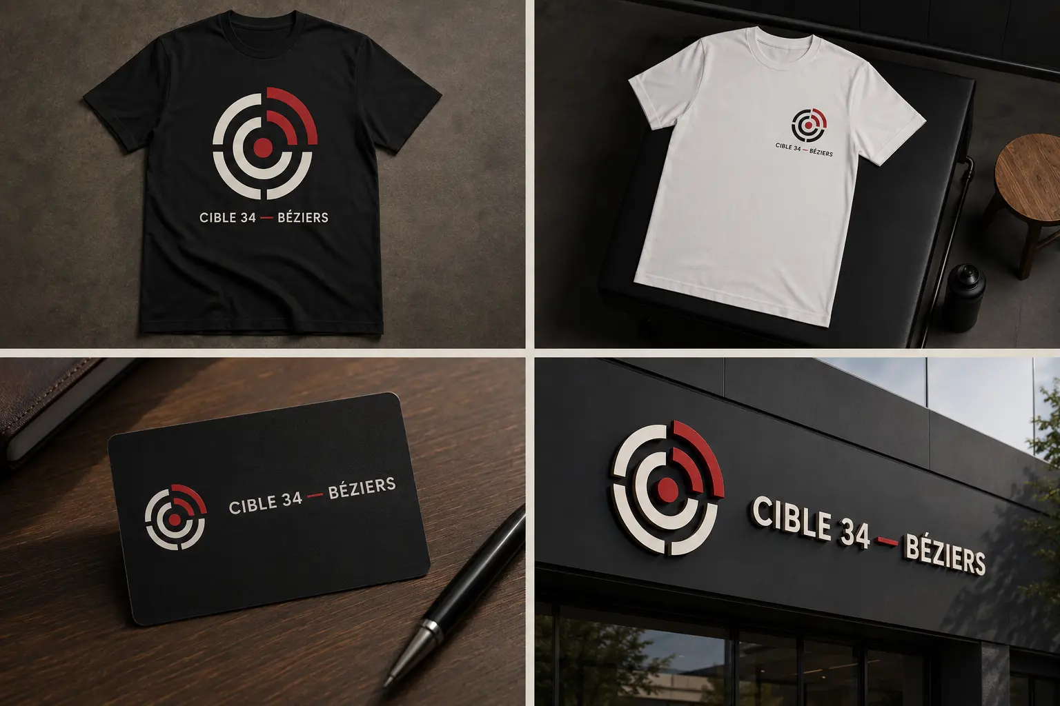 Quatre applications graphiques du projet Cible 34 Béziers