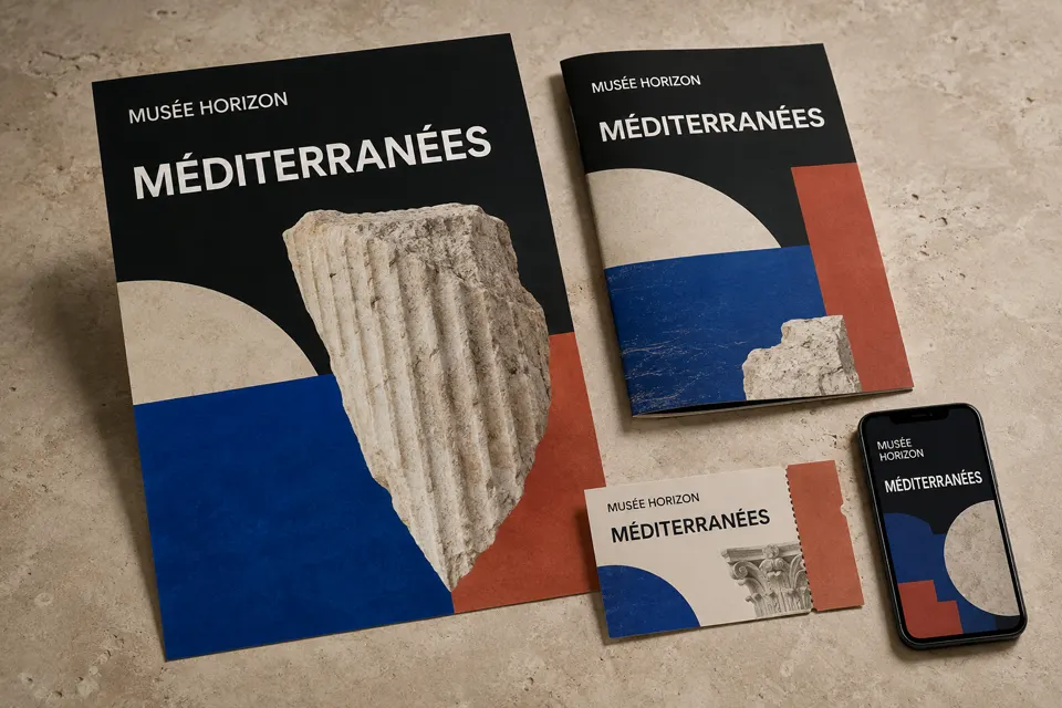 Projet d’affiche et d’édition pour le Musée Horizon à Marseille